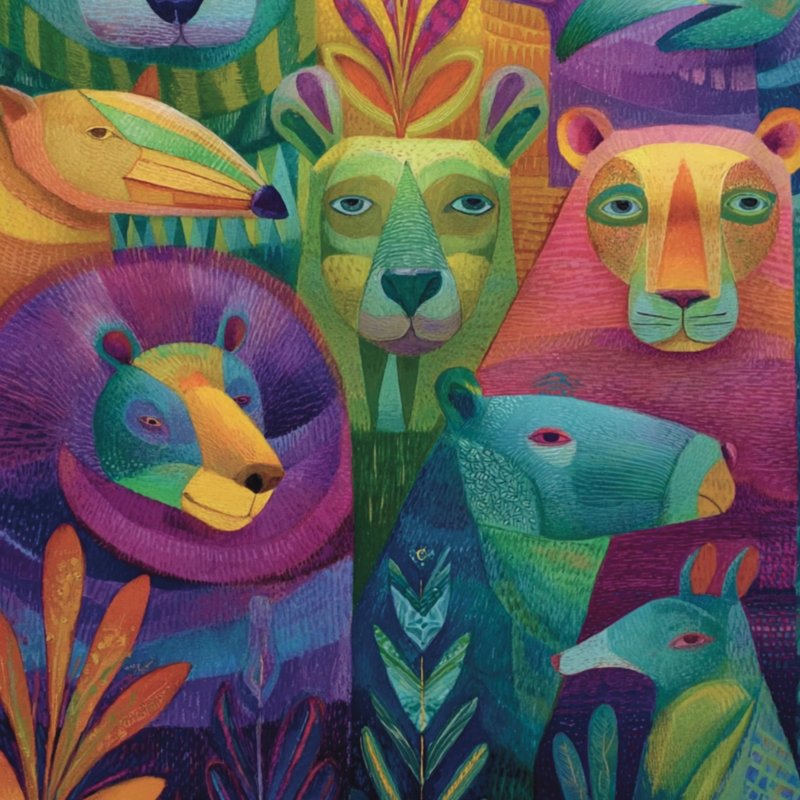 Colorful Animal Portraits 7