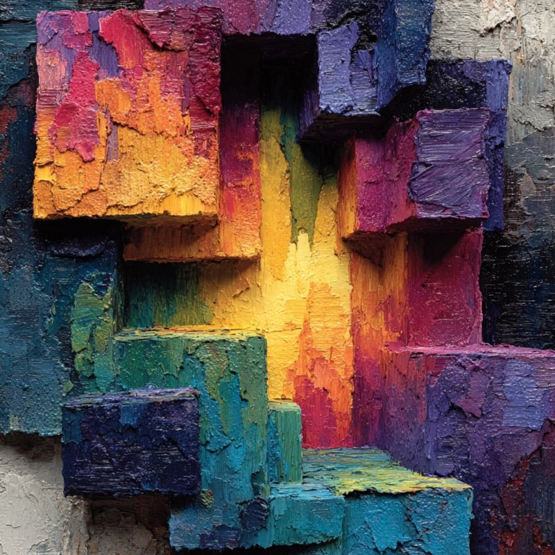 Vibrant Block Texture