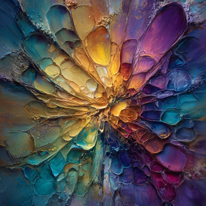 Colorful Abstract Burst