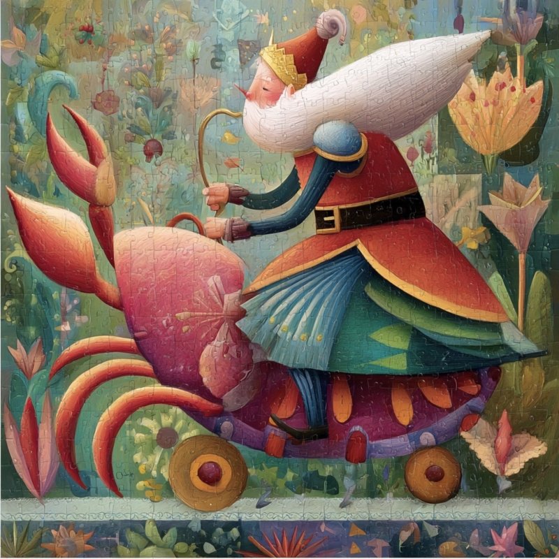 Whimsical Crab Rider