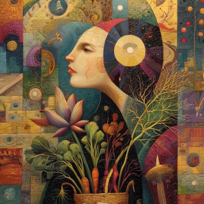 Floral Woman Portrait 2