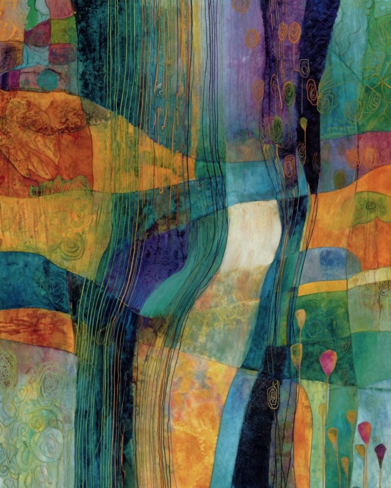 Vibrant Abstract Landscape