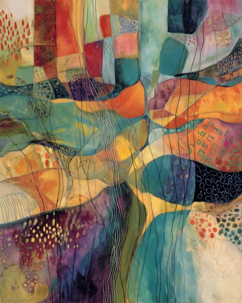 Vibrant Abstract Landscape 2