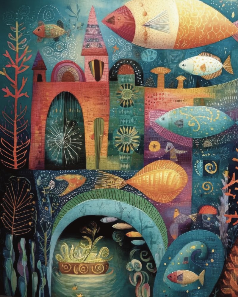 Whimsical Fish City