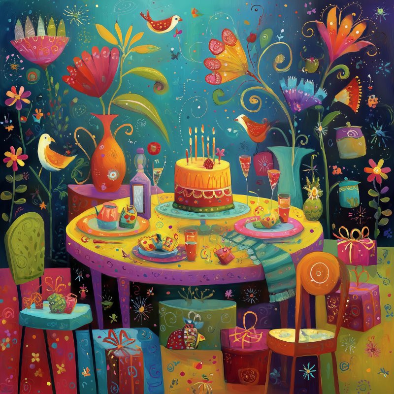 Colorful Celebration Scene 2