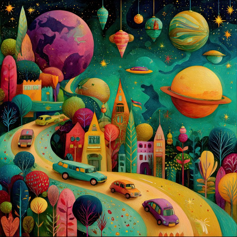 Dreamy Cosmic Landscape