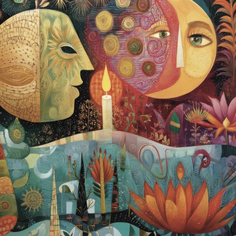 Colorful Abstract Faces