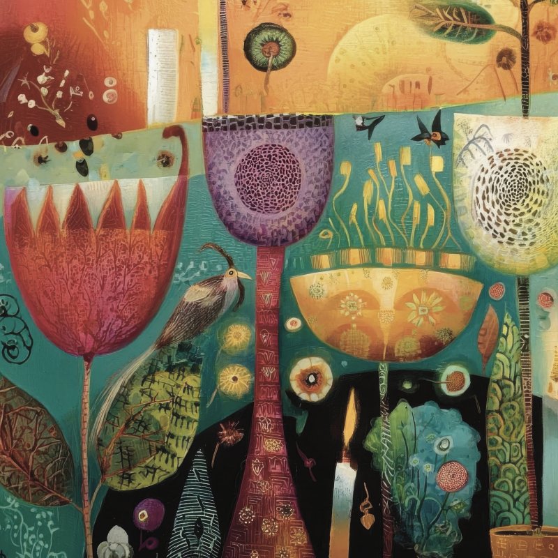 Colorful Floral Composition