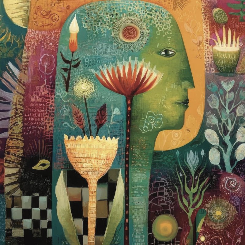 Abstract Floral Portrait