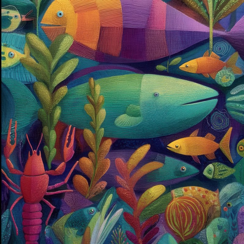 Underwater Colorful Scene