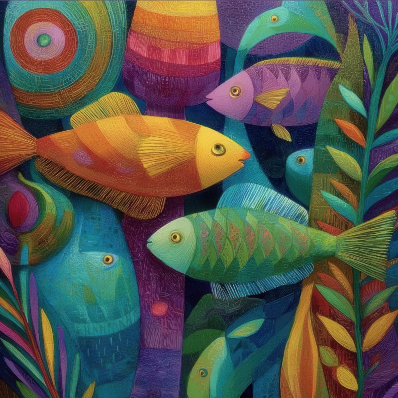 Colorful Fish Illustration