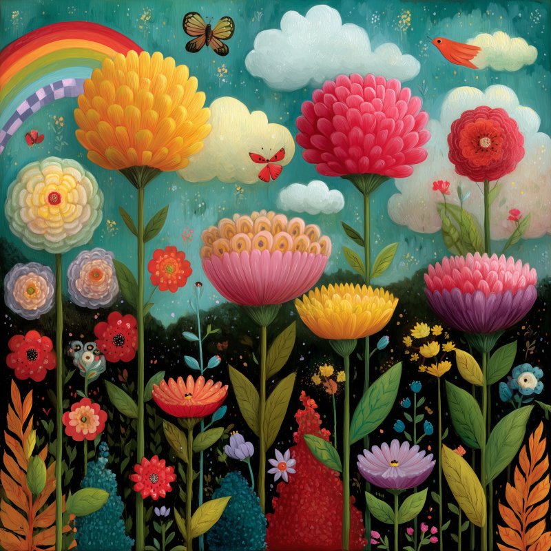 Vibrant Floral Garden 2