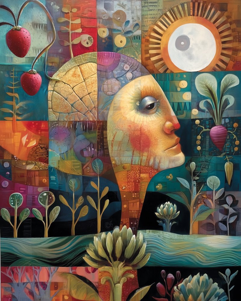 Colorful Abstract Portrait