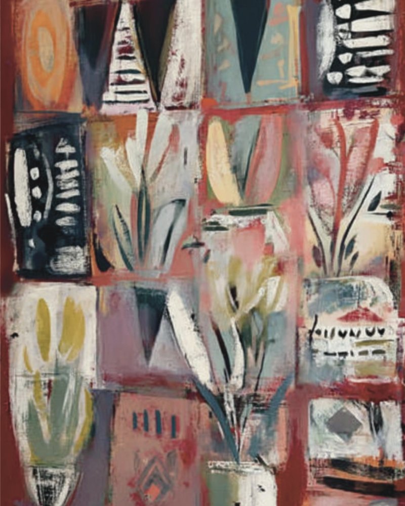 Abstract Floral Collage