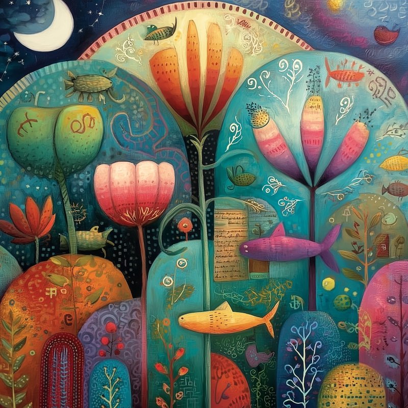 Whimsical Garden Scene 2