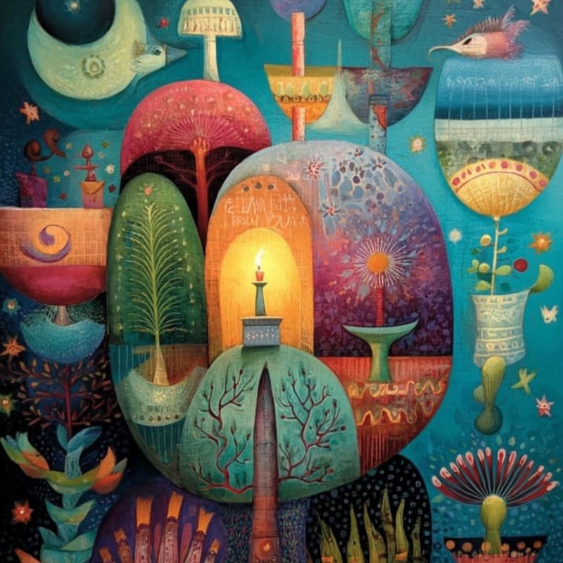 Whimsical Garden Scene 3