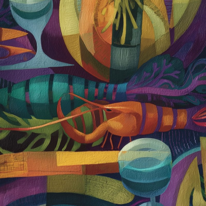 Vibrant Seafood Still Life